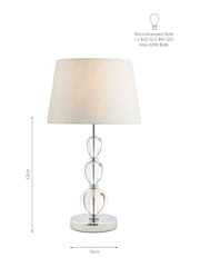 Laura Ashley Clear Selby Glass Ball Large Table Lamp Base - Image 6 of 6