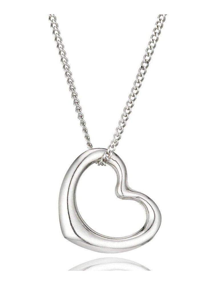 Beaverbrooks White Gold 9ct Heart Pendant - Image 1 of 3