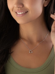 Beaverbrooks White Gold 9ct Heart Pendant - Image 2 of 3