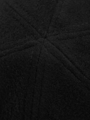 Reiss Black Clark Wool Blend Baseball Cap - Image 4 of 4