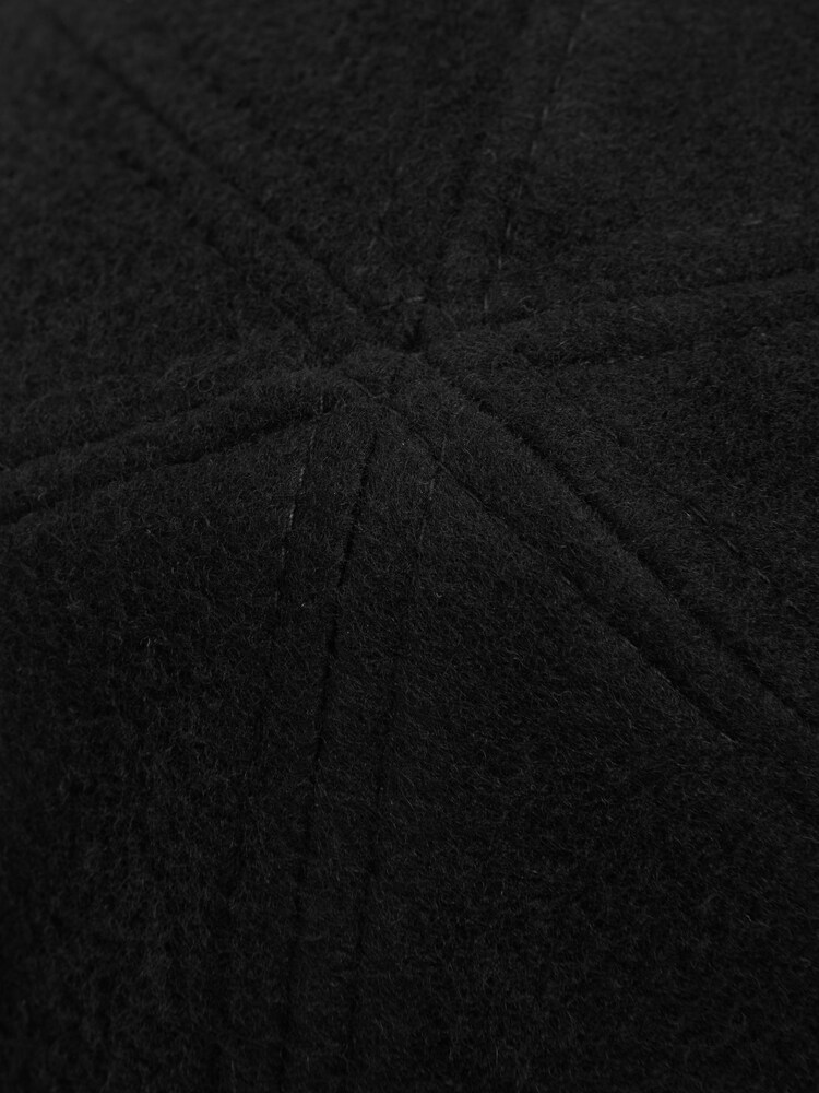 Reiss Black Clark Wool Blend Baseball Cap - Image 4 of 4 Reiss Black Clark Wool Blend Baseball Cap - Image 4 of 4