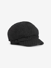 Black Baker Boy 100% Cotton Hat - Image 5 of 5