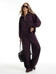 River Island Red Premium Funnel Neck Sweatshirt - Image 4 of 5