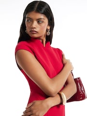 River Island Red Cap Sleeve Mini Shift Dress - Image 2 of 4