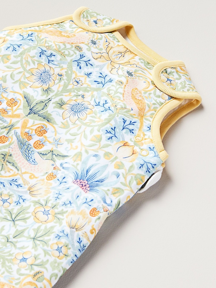 Clarke & Clarke Yellow William Morris Strawberry Thief 1 100% Cotton Tog Baby Sleep Bag - Image 5 of 5