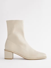 Bone Natural Extra Wide Fit Forever Comfort® Sock Ankle Boots - Image 2 of 5