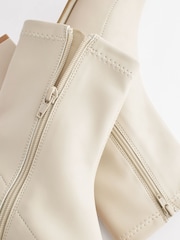 Bone Natural Extra Wide Fit Forever Comfort® Sock Ankle Boots - Image 4 of 5
