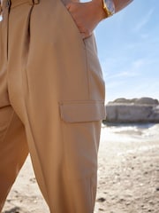 Myleene Klass Camel Cargo Suit Trousers - Image 4 of 5
