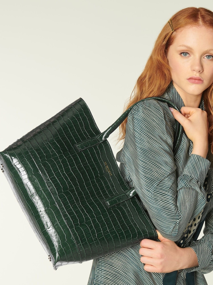 LK Bennett Green Simple Lacey Tote Bag - Image 1 of 3