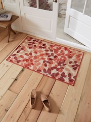 Terracotta Orange Autumnal Leaves Doormat - Image 3 of 9