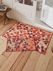 Terracotta Orange Autumnal Leaves Doormat - Image 4 of 9