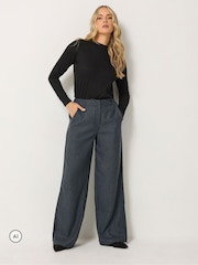 Long Tall Sally Dark Grey Premium Herringbone Trousers - Image 2 of 7