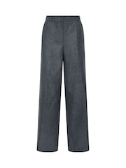 Long Tall Sally Dark Grey Premium Herringbone Trousers - Image 6 of 7
