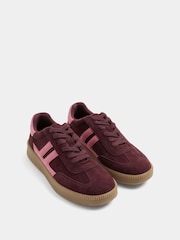 Yours Curve Red Extra Wide Fit Side Panel Trainers - Image 2 of 5