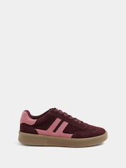 Yours Curve Red Extra Wide Fit Side Panel Trainers - Image 3 of 5