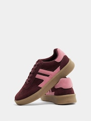 Yours Curve Red Extra Wide Fit Side Panel Trainers - Image 4 of 5