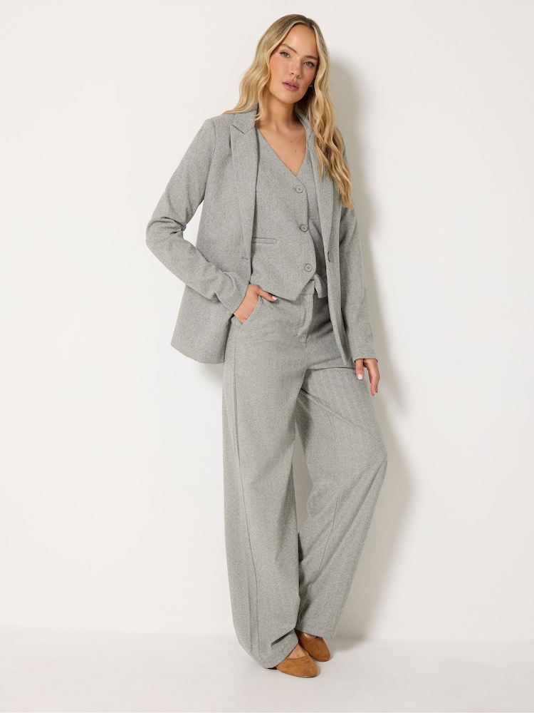 بنطلون Premium بنقشة Herringbone من Long Tall Sally - صورة 1 من 7 بنطلون Premium بنقشة Herringbone من Long Tall Sally - صورة 1 من 7