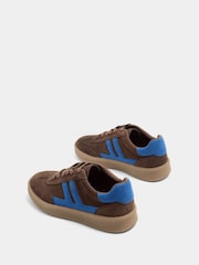 Yours Curve Brown Extra Wide Fit Side Panel Trainers - Image 4 of 5