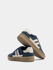 Yours Curve Blue Wide Fit Side Panel Trainers - Image 4 of 5
