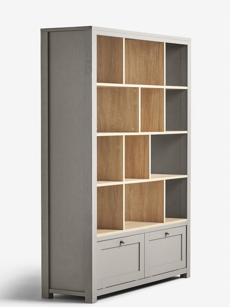 Dove Grey Malvern Oak Effect Display Shelf - Image 2 of 6