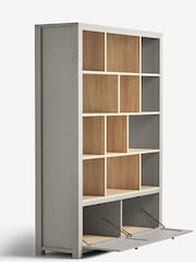 Dove Grey Malvern Oak Effect Display Shelf - Image 3 of 6