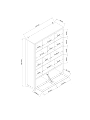 Dove Grey Malvern Oak Effect Display Shelf - Image 5 of 6