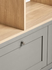 Dove Grey Malvern Oak Effect Display Shelf - Image 6 of 6