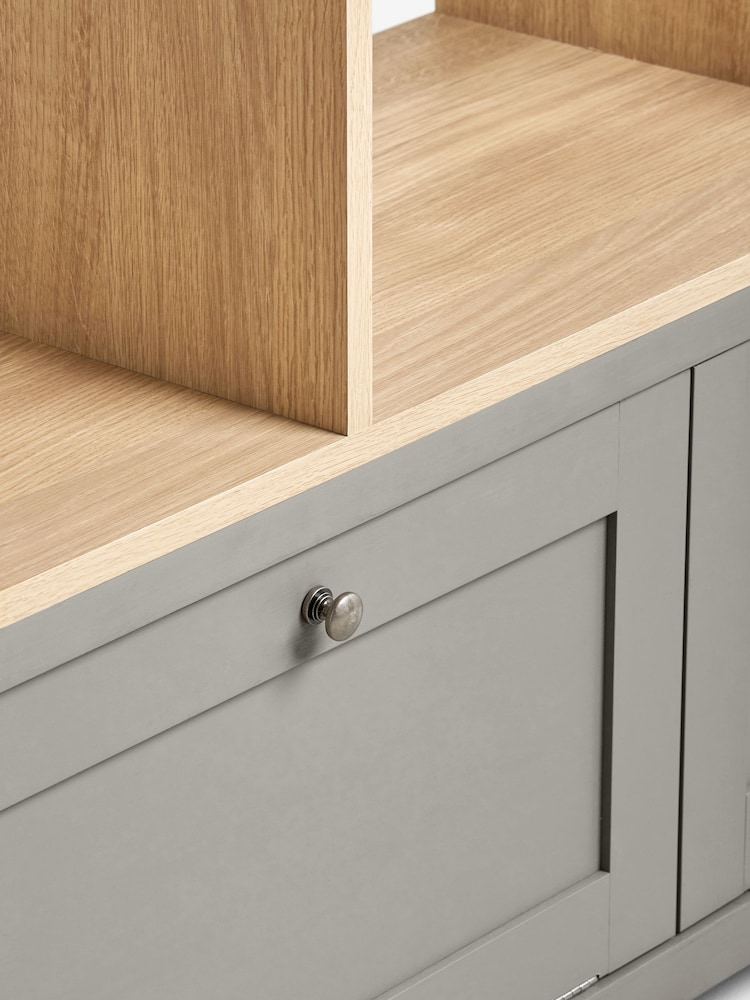 Dove Grey Malvern Oak Effect Display Shelf - Image 6 of 6