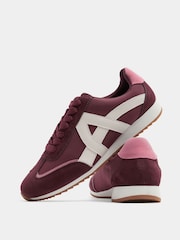 Yours Curve Red Slim Sole Trainers In Wide E Fit - Image 3 of 5