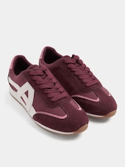 Yours Curve Red Slim Sole Trainers In Wide E Fit - Image 4 of 5
