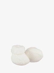 The Little Tailor Baby Knitted Plush Lined Booties - Image 1 of 2