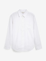 White Casual Boyfriend 100% Cotton Shirt - Image 3 of 5