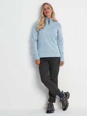 Tog 24 Light Blue Pearson Knit Look Zip Neck Fleece - Image 4 of 7