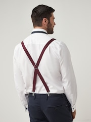 Burgundy Red Slim Braces - Image 2 of 4