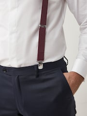 Burgundy Red Slim Braces - Image 3 of 4