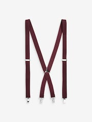 Burgundy Red Slim Braces - Image 4 of 4