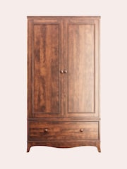 Laura Ashley Dark Broughton Double 1 Drawer Wardrobe - Image 1 of 5