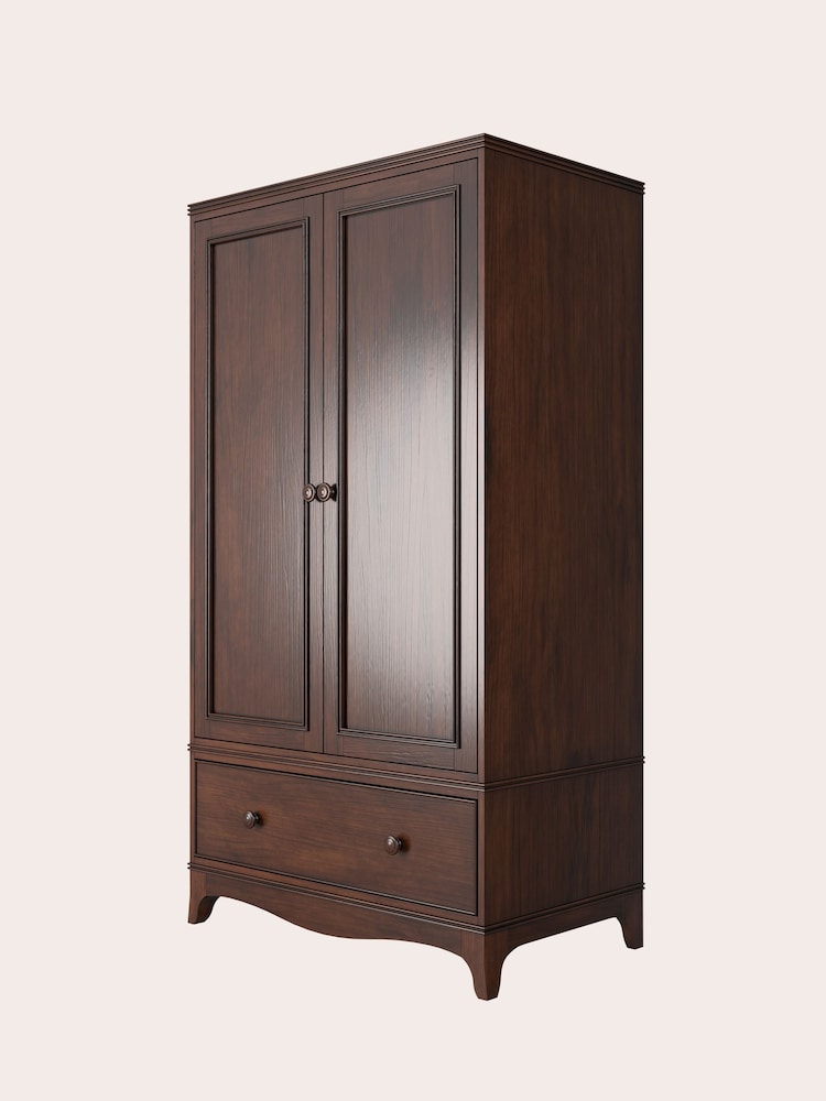 Laura Ashley Dark Broughton Double 1 Drawer Wardrobe - Image 5 of 5