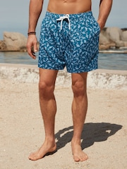 Blue Shark Printed Swim Shorts - Image 3 of 12