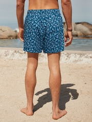 Blue Shark Printed Swim Shorts - Image 4 of 12