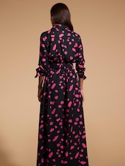 Dancing Leopard Dove Maxi Shirt Dress - Image 2 of 4