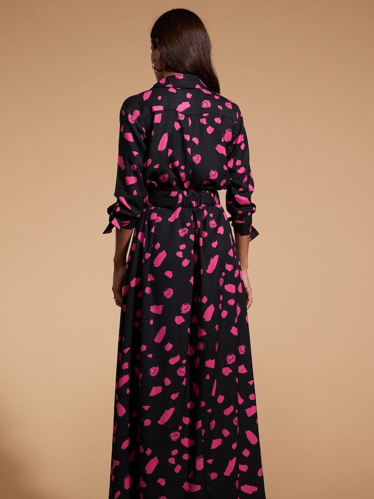 Dancing Leopard Dove Maxi Shirt Dress - Image 2 of 4