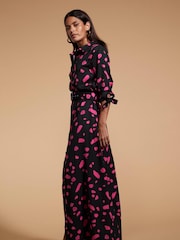 Dancing Leopard Dove Maxi Shirt Dress - Image 3 of 4