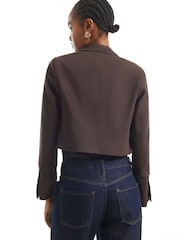 River Island Brown Button Drummer Jacket - Image 4 of 4