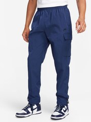 Nike Navy Sports Utility Woven Cargo Joggers - Image 1 of 9