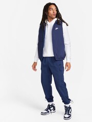 Nike Navy Sports Utility Woven Cargo Joggers - Image 3 of 9
