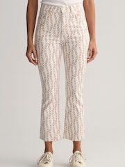 GANT White Chain Print Jeans - Image 1 of 5