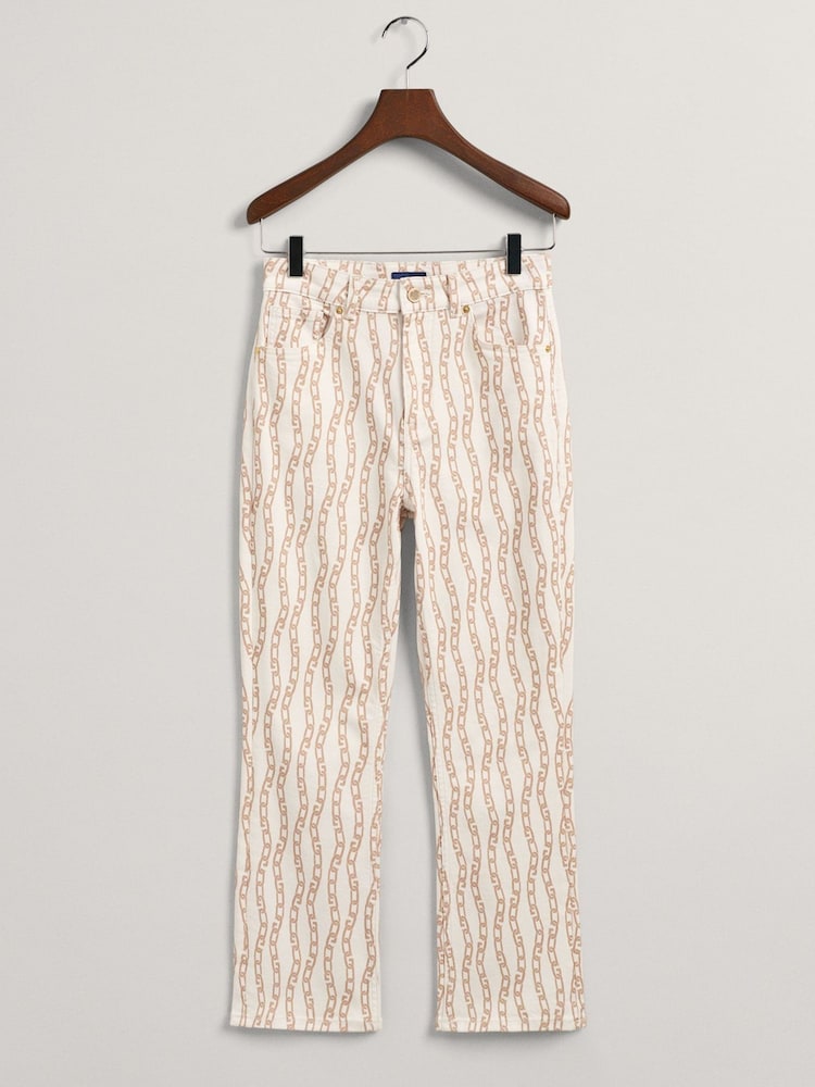 GANT White Chain Print Jeans - Image 5 of 5