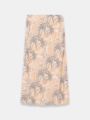 Mint Velvet Green Palm Print Slip Skirt - Image 6 of 7