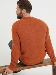 FatFace Orange Hinton Crew Jumper - Image 3 of 6